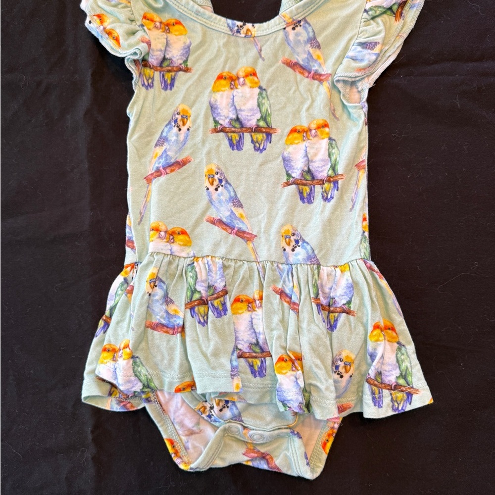 Little Bum Bum Parrot Print Twirl Dress